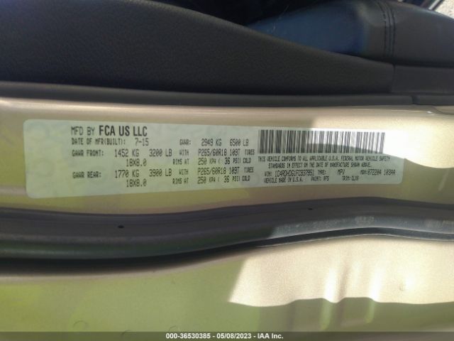1C4RDHDG1FC937951 Dodge DURANGO LIMITED