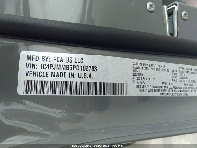 2023 Jeep Cherokee, VIN: 1C4PJMMB5PD102783