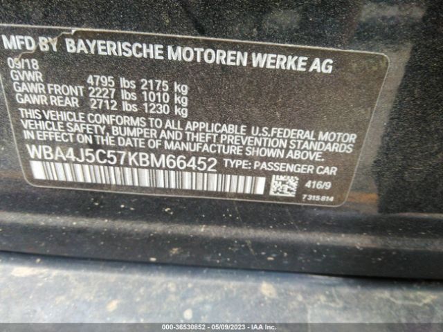 WBA4J5C57KBM66452 BMW 4 Series 440i