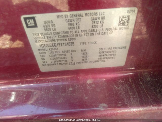 1GT22ZEG1FZ134825 GMC Sierra 2500hd Slt