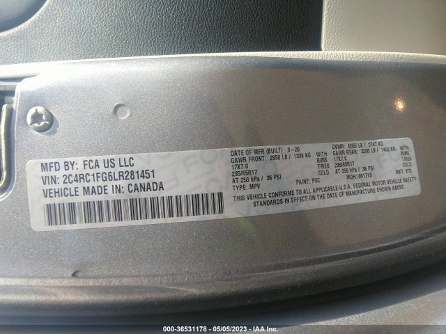 2C4RC1FG6LR281451 Chrysler Pacifica Touring