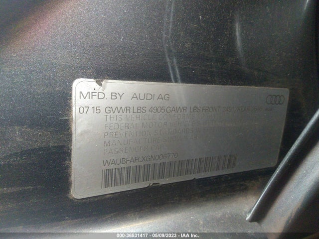 WAUBFAFLXGN006770 Audi A4 PREMIUM