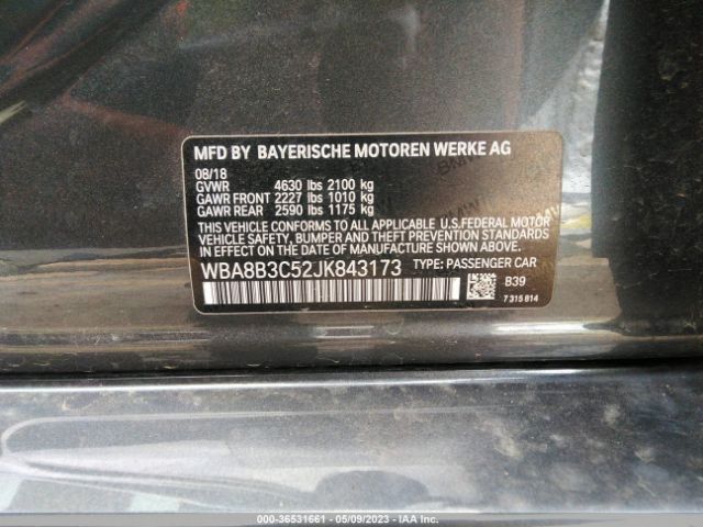 WBA8B3C52JK843173 BMW 3 Series 340i