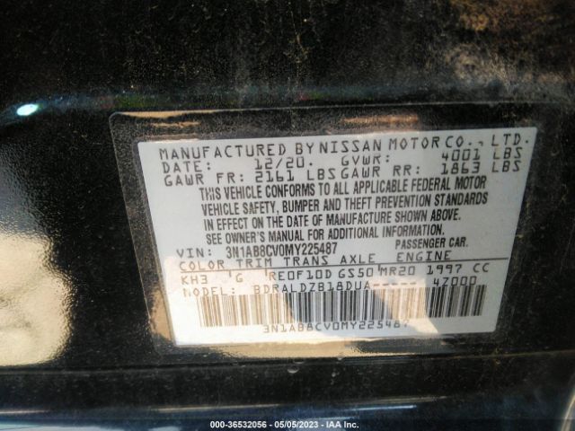 3N1AB8CV0MY225487 Nissan SENTRA SV