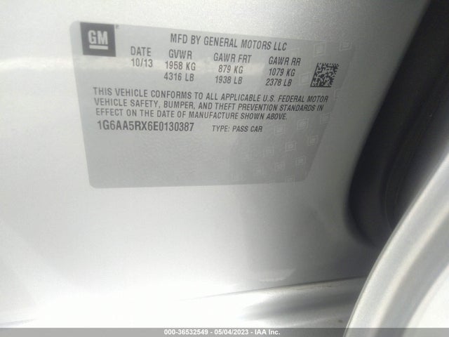 Cadillac Ats Standard Rwd 2014 1G6AA5RX6E0130387 Image 9