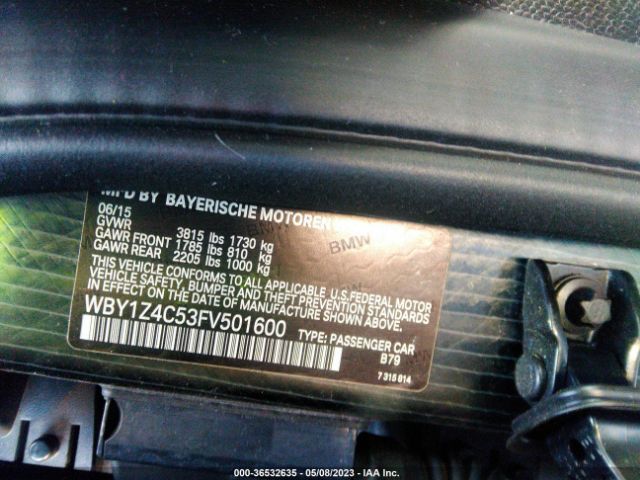 WBY1Z4C53FV501600 BMW I3