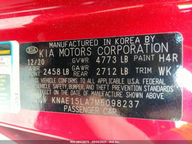 KNAE15LA7M6098237 KIA Stinger Gt-line