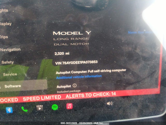 Tesla Model Y Long Range 2023 7SAYGDEE1PA073853 Image 7