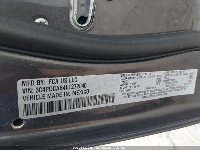 Dodge Journey Se Value 2020 3C4PDCAB4LT272045 Image 9