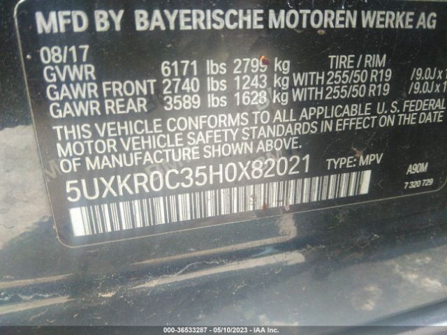 5UXKR0C35H0X82021 BMW X5 Xdrive35i