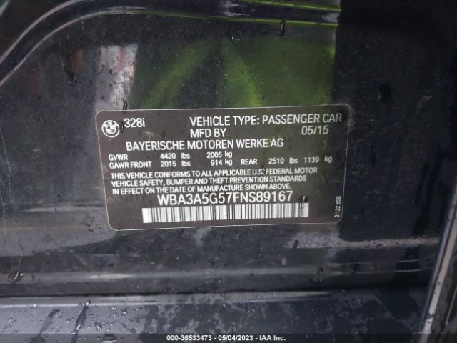 WBA3A5G57FNS89167 BMW 3 Series 328i