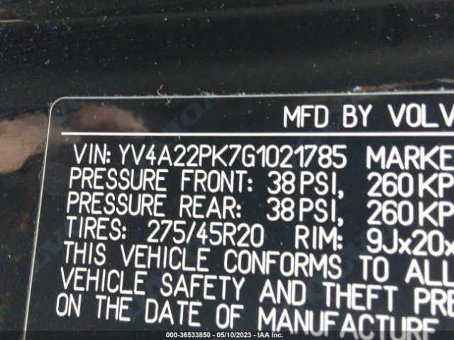 YV4A22PK7G1021785 Volvo Xc90 T6 Momentum