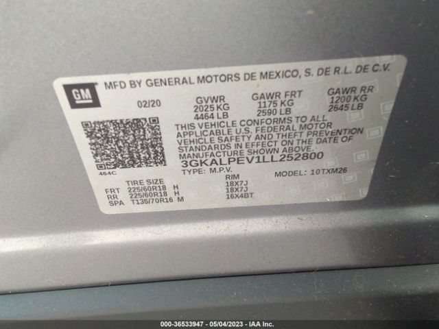 3GKALPEV1LL252800 GMC Terrain Slt