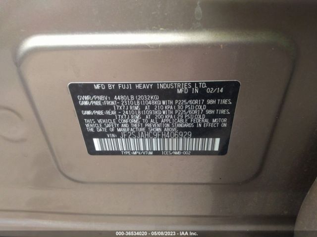 JF2SJAHC9FH406929 Subaru Forester 2.5i Limited