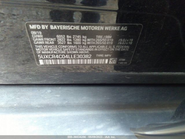 5UXCR4C04LLE30382 BMW X5 Sdrive40i