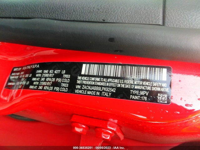ZACNJABB9LPK92542 Jeep Renegade Altitude