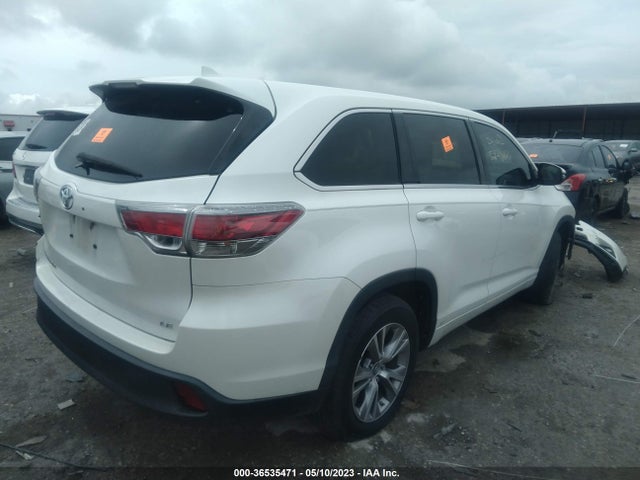 Toyota Highlander Le 2016 5TDZKRFH5GS173524 Image 4