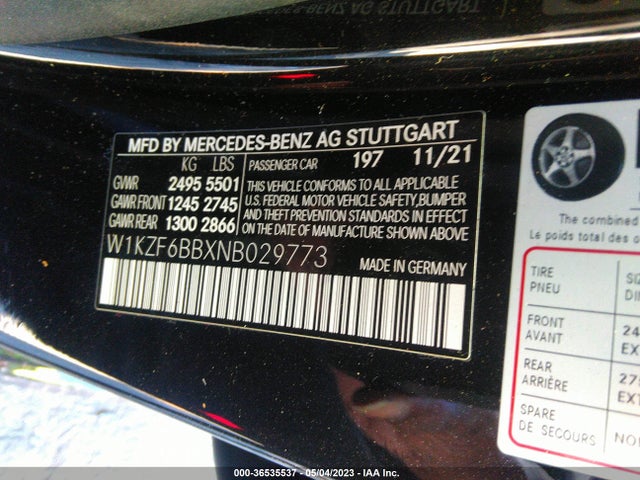 W1KZF6BBXNB029773 Mercedes-Benz E-class Amg E 53