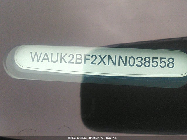 2022 Audi A6, VIN: WAUK2BF2XNN038558