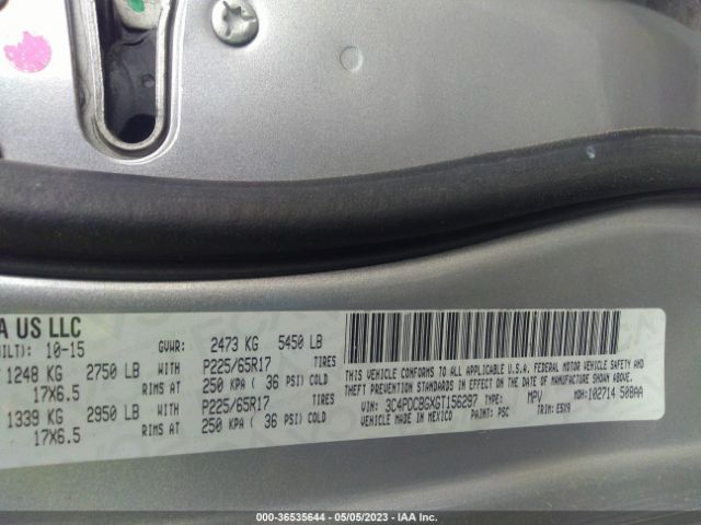 3C4PDCBGXGT156297 Dodge Journey Sxt