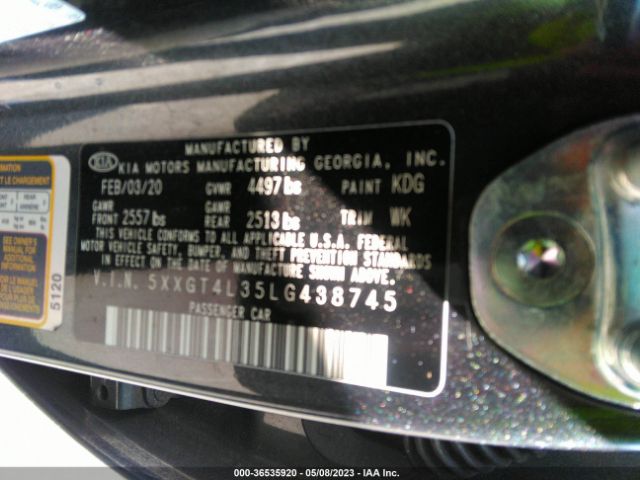 5XXGT4L35LG438745 KIA Optima Lx