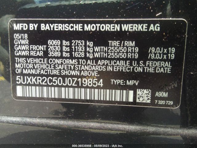 5UXKR2C50J0Z19854 BMW X5 Sdrive35i