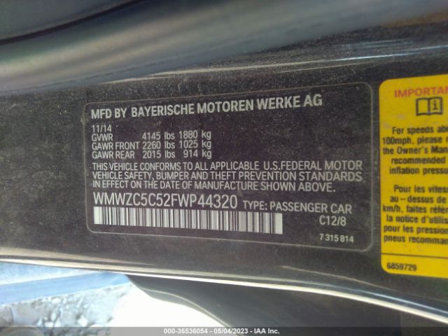 WMWZC5C52FWP44320 Mini Cooper Countryman S