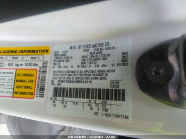 3FMCR9B62MRB32316 Ford Bronco Sport Big Bend
