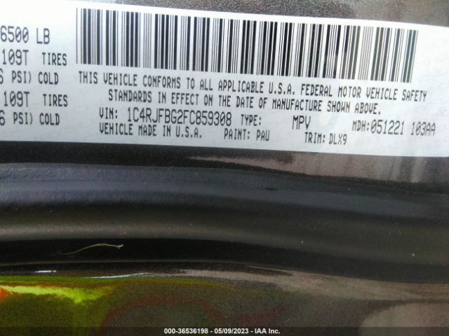 1C4RJFBG2FC859308 Jeep Grand Cherokee Limited