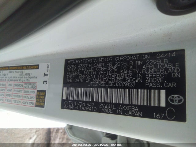 Toyota Prius V Two/three/five 2014 JTDZN3EU3EJ003823 Image 9