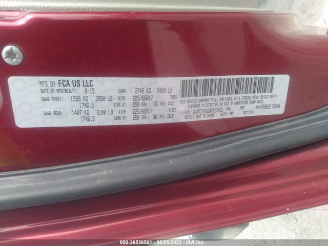 2C4RC1BG6GR127463 Chrysler Town & Country Touring