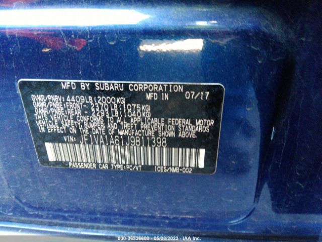 JF1VA1A61J9811398 Subaru WRX