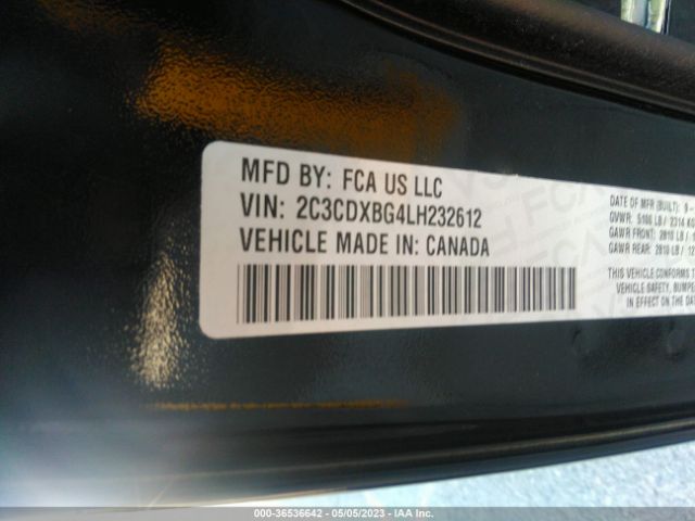 2C3CDXBG4LH232612 Dodge Charger Sxt