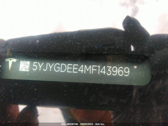 Tesla Model Y Long Range 2021 5YJYGDEE4MF143969 Image 9