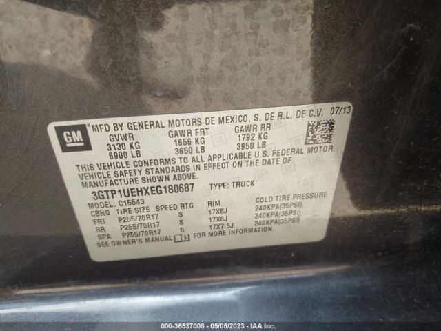 3GTP1UEHXEG180687 GMC Sierra 1500 Sle