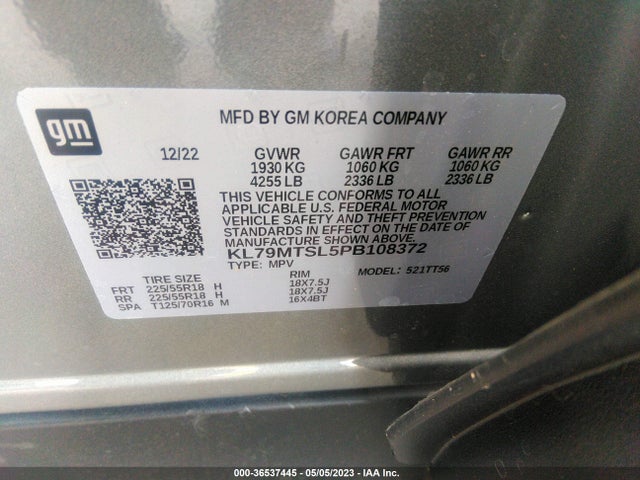 Chevrolet Trailblazer Rs 2023 KL79MTSL5PB108372 Image 9