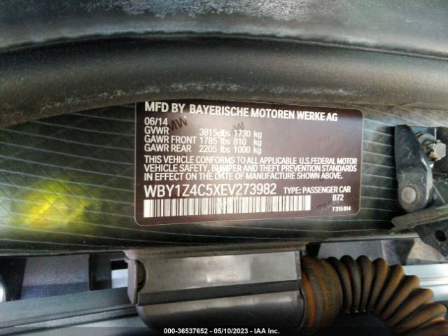 WBY1Z4C5XEV273982 BMW I3