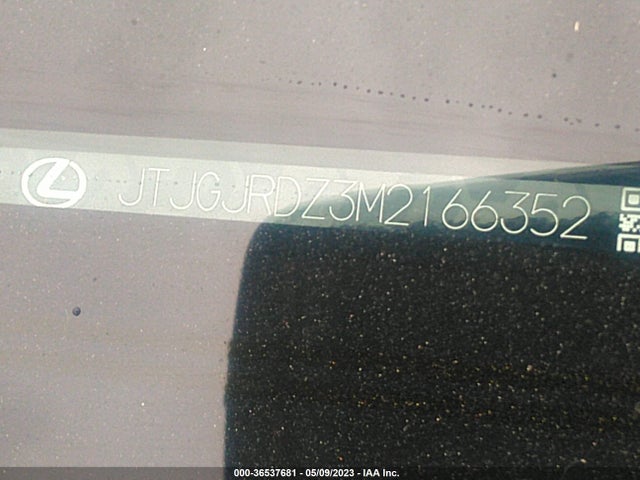 JTJGJRDZ3M2166352 Lexus Nx Nx 300h