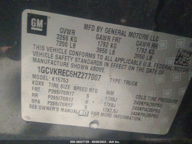 Chevrolet Silverado 1500 Lt 2017 1GCVKREC6HZ277007 Image 10