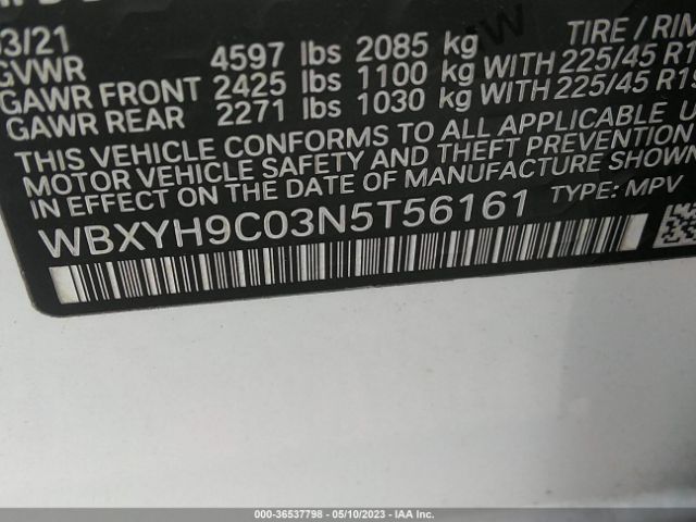 WBXYH9C03N5T56161 BMW X2 Sdrive28i