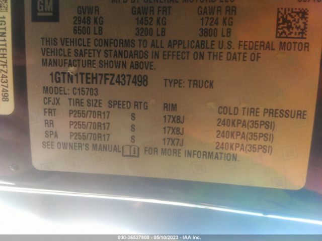 1GTN1TEH7FZ437498 GMC SIERRA 1500