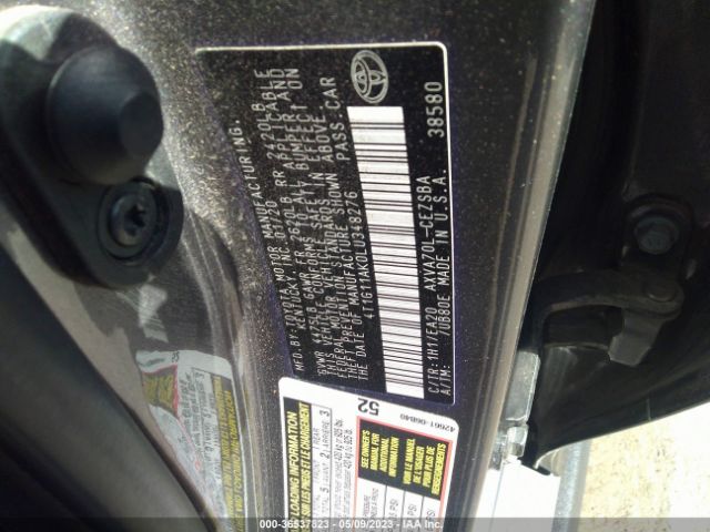 Toyota CAMRY SE 2020 4T1G11AK0LU348276 Image 10