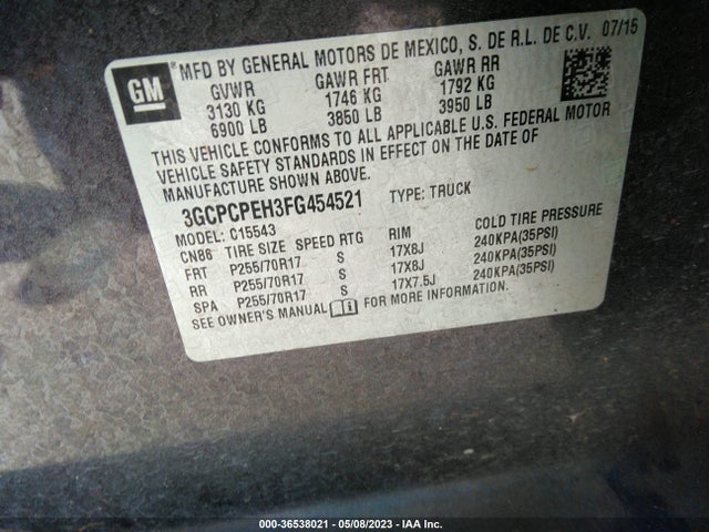 Chevrolet Silverado 1500 Ls 2015 3GCPCPEH3FG454521 Image 11