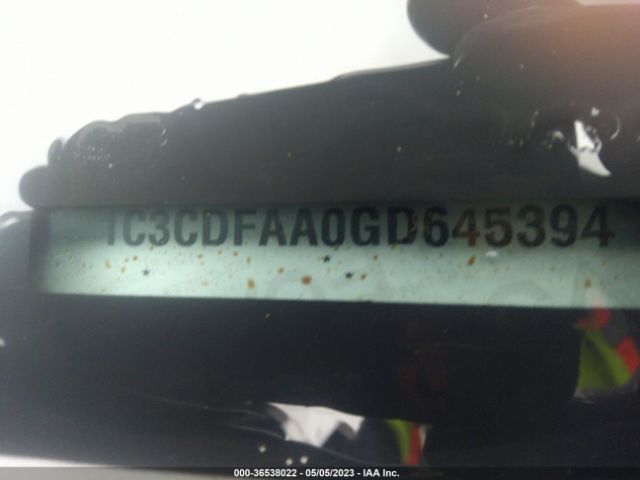 1C3CDFAA0GD645394 Dodge DART SE