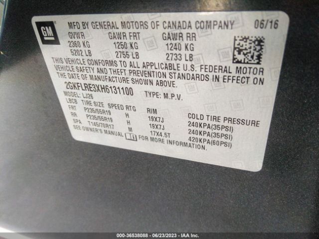 2GKFLRE3XH6131100 GMC Terrain Denali