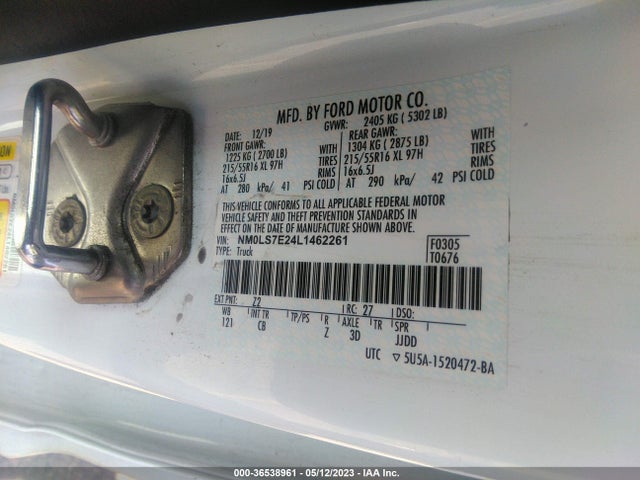 Ford Transit Connect Van Xl 2020 NM0LS7E24L1462261 Image 11