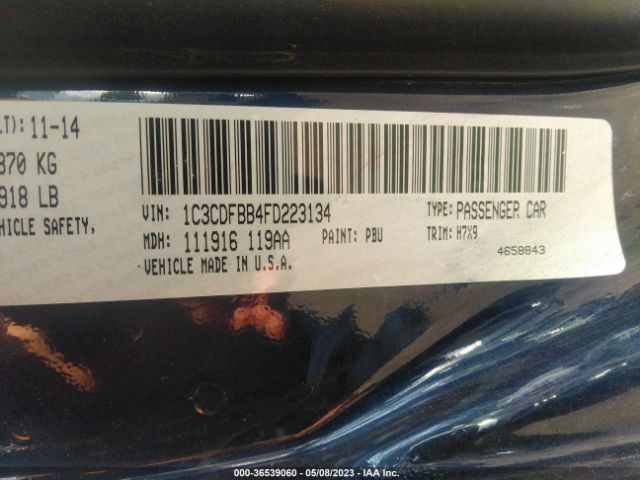 1C3CDFBB4FD223134 Dodge DART SXT