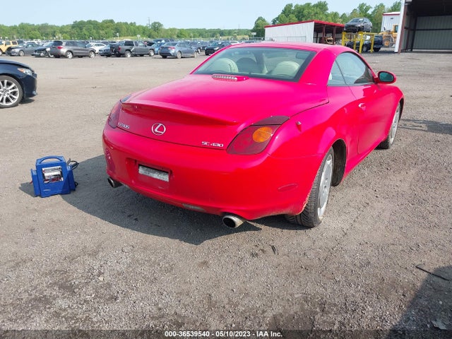 2002 LEXUS SC 430 VIN: JTHFN48Y520021957