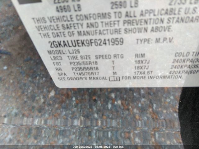 2GKALUEK9F6241959 GMC Terrain Denali