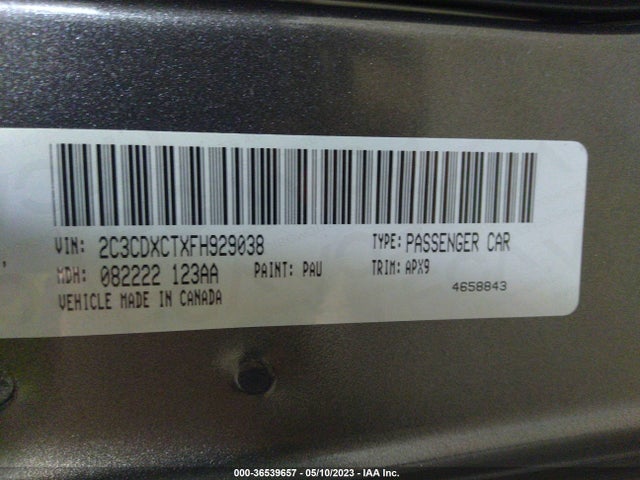 Dodge Charger Rt 2015 2C3CDXCTXFH929038 Image 9